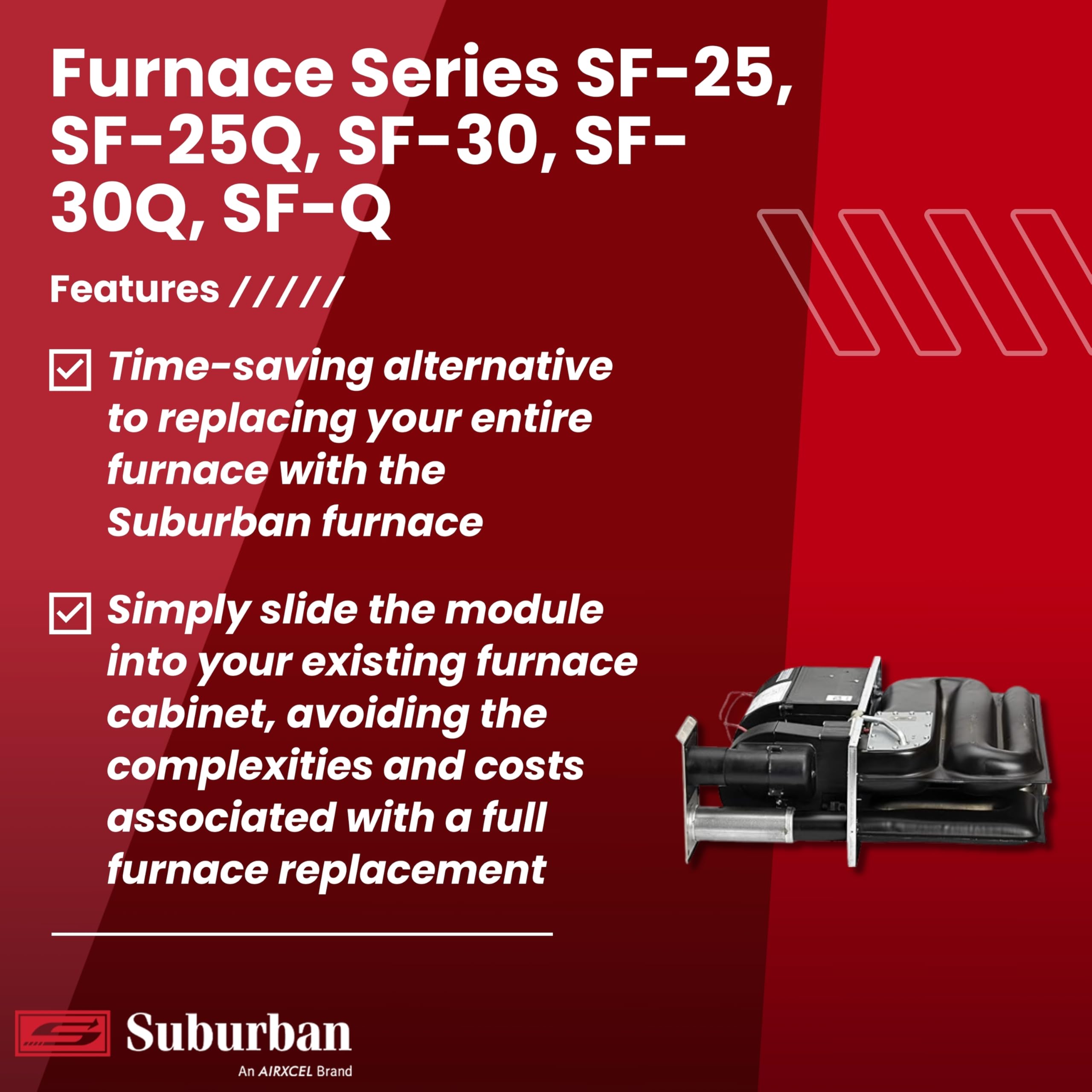 Suburban 30,000 BTU/h RP-30Q Replacement Core for Suburban Furnace Series SF-25, SF-25Q, SF-30, SF-30Q, SF-Q (2607A)