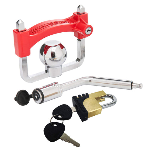 Coupler TOWSMART Anti-Theft Lock Kit, 1/2 in. and 5/8 in. Diameter Pin, Fits 1-1/4 in. and 2 in. receivers