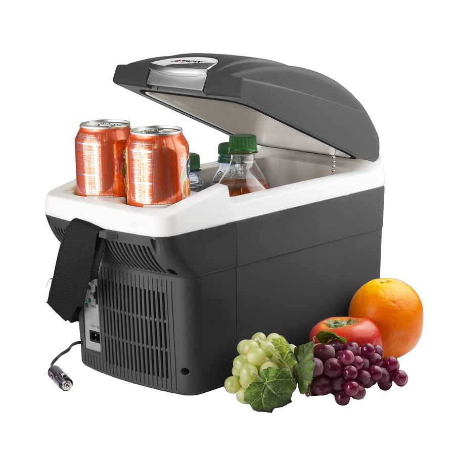 Wagan EL6206 12V Portable Electric Cooler Warmer, 6 Quart Capacity, 6 Liter with 12/24V DC, Small Fridge for Car, RV, and Camping Use, UL Listed