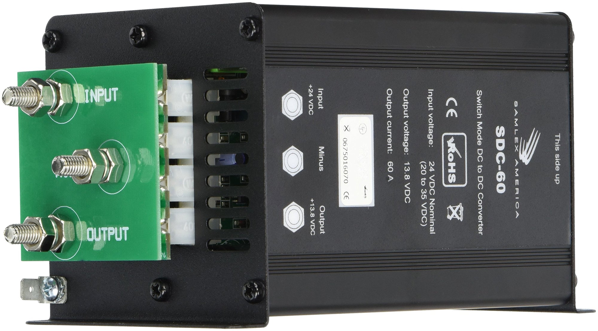 60A Samlex Non-Isolated Step-Down 24VDC-12VDC Converter
