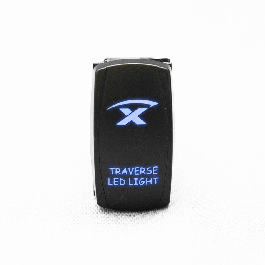 Race Sport 3 Way RSBLHB3W LED Logo Rocker Switch with 4 Pins