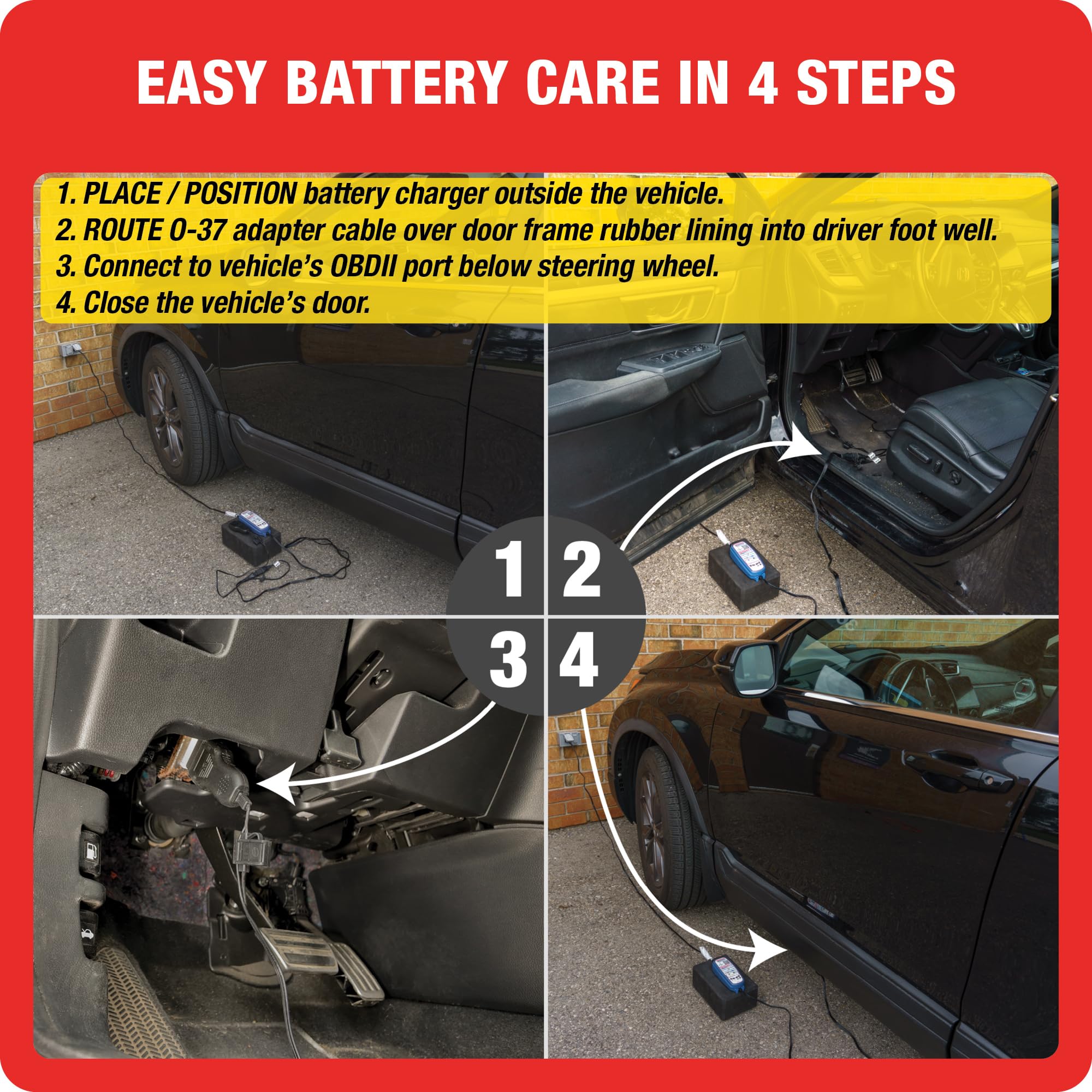 Adapter O-37, Optimate Cable, SAE to OBDII