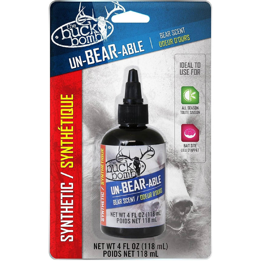 Un-Bear-Able Hunters Specialties Synthetic Bear Liquid Attractant | Hunting Bear Lure Attractant - 4 Oz Dripper Bottle