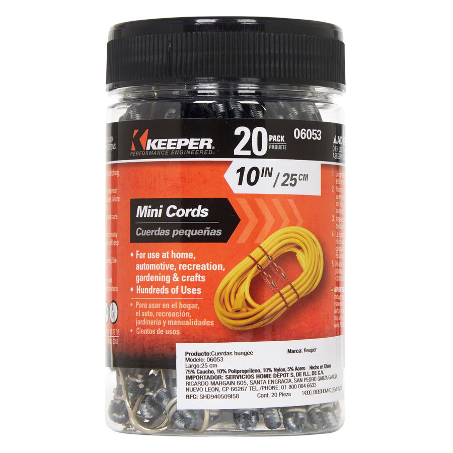 Mini Bungee Cord Keeper Corporation 06053-10 Jar, 20 Count (1 Pack)