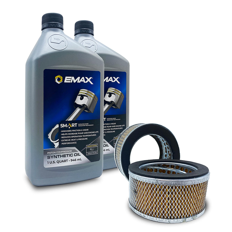 5 Year Extended Warranty EMAX Maintenance Kit - Filter Maintenance Kit with Smart Oil & Required Filters - Made in the USA - EFKIT008WBS