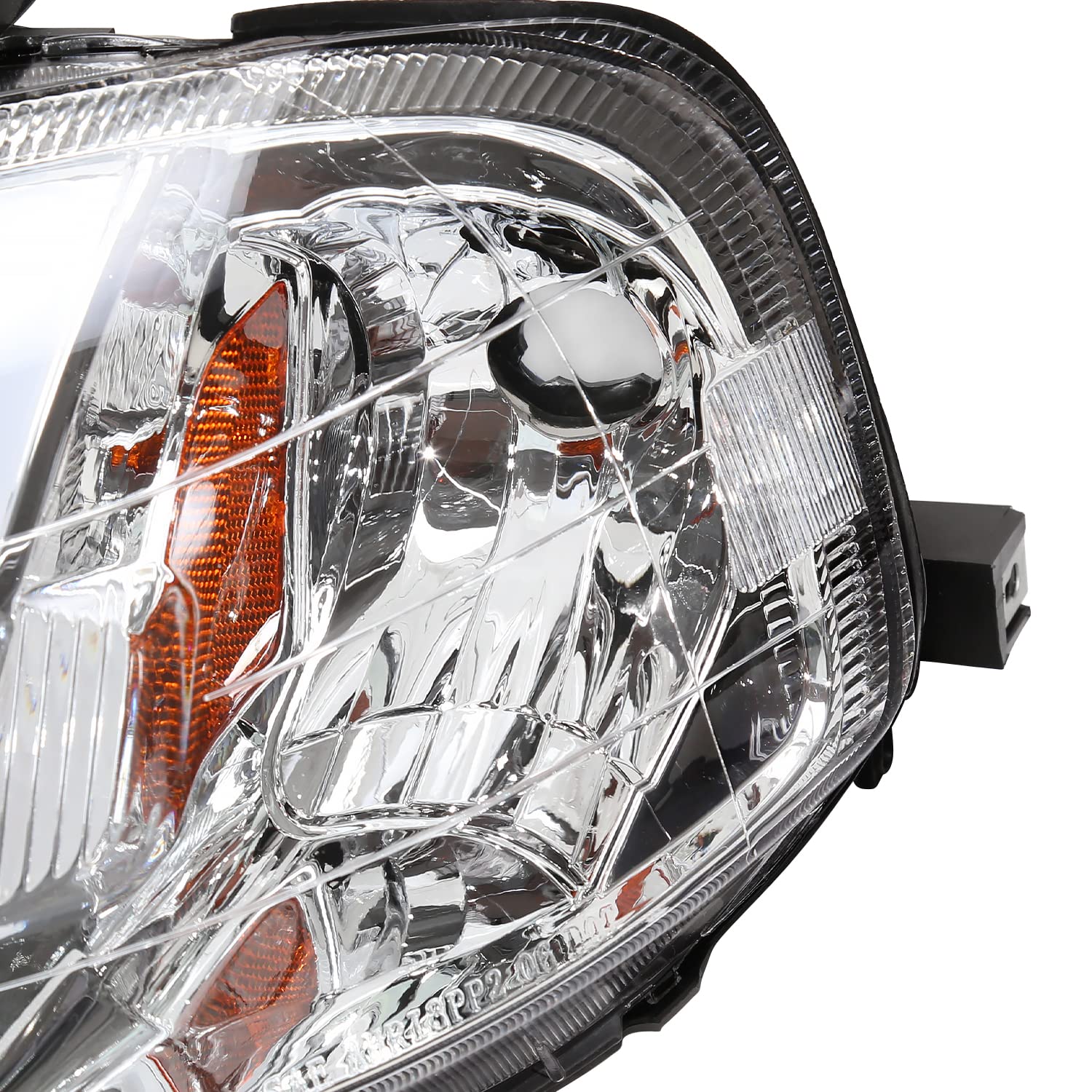 Clear Spec-D Tuning Headlights Replacement w/LED Strip Compatible with 1999-2000 Honda Civic EK/EJ/EM