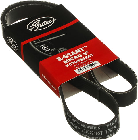 K070491EST Gates E-Start Micro-V Serpentine Drive Belt