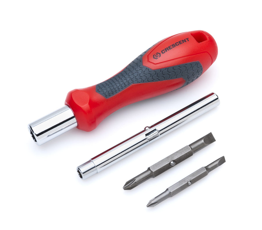 7-in-1 Crescent Interchangeable Bit Dual Material Screwdriver - CMBD7P