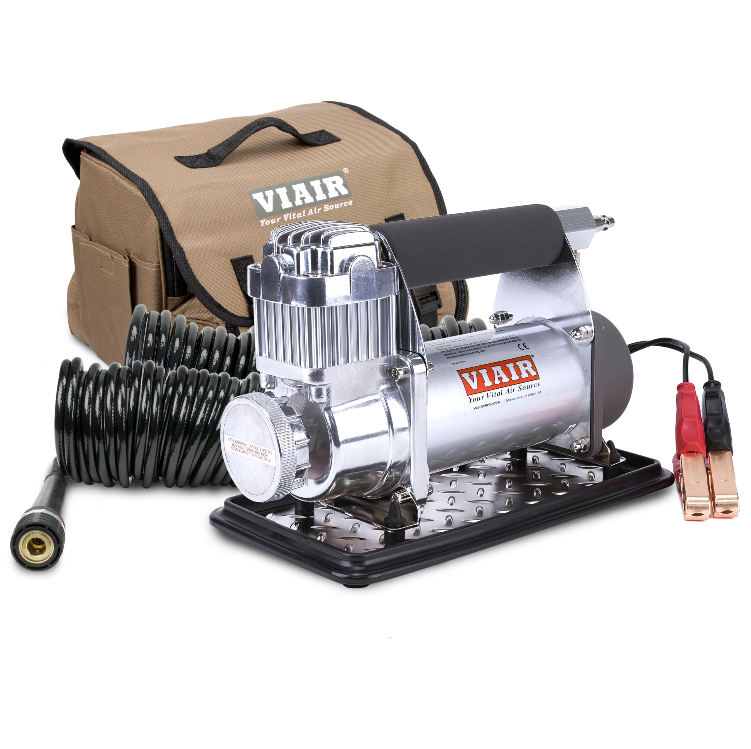 VIAIR Automatic 400P-RV/40047 Portable Compressor, Tire Inflator Kit, Air Compressor for RV, Truck, Jeep, and SUV Tires, Portable Air Pump Kit, RV Accessories, 150 PSI/2.30 CFM