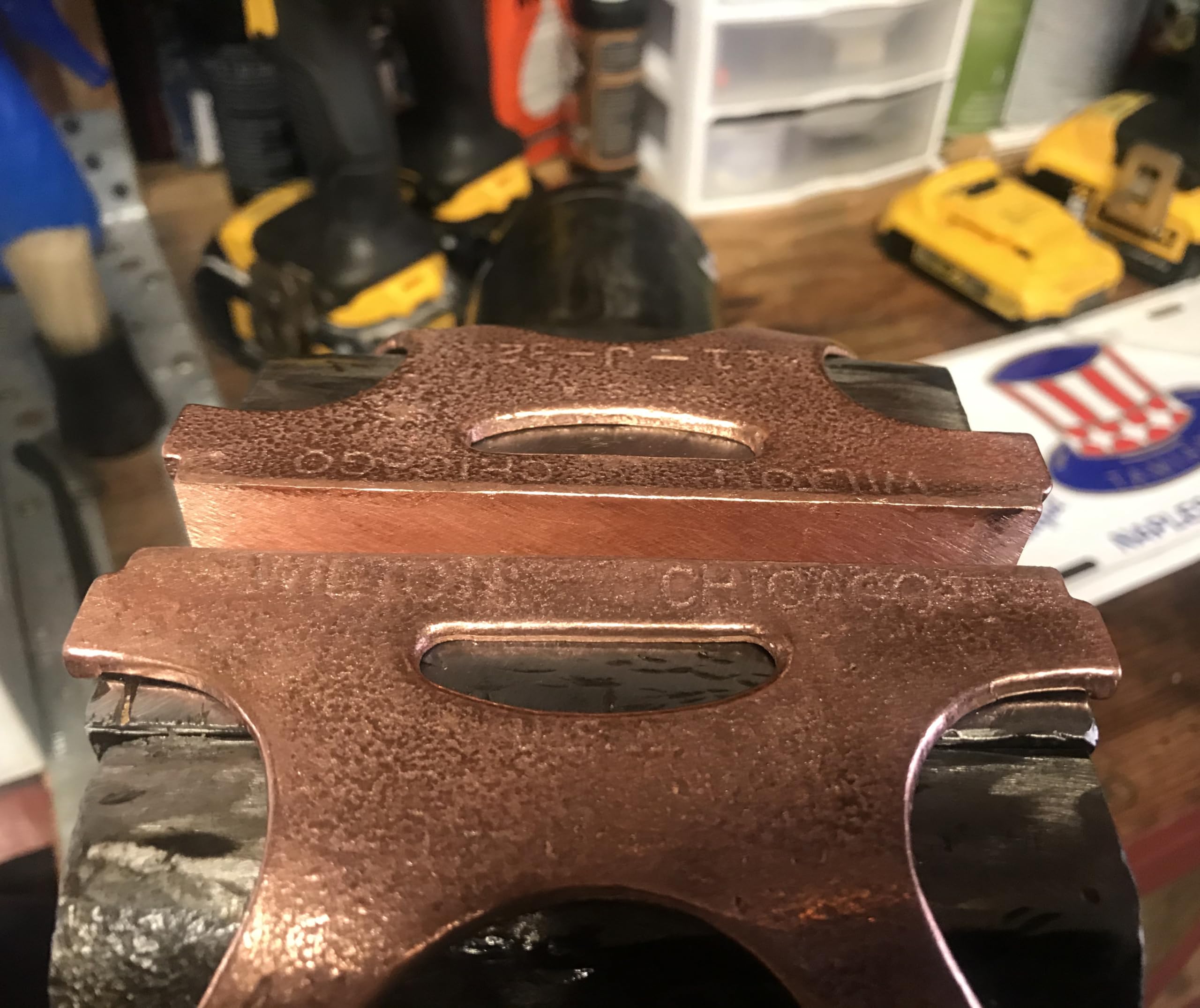 3-1/2" Wilton Copper Vise Jaw Caps (404-3.5)