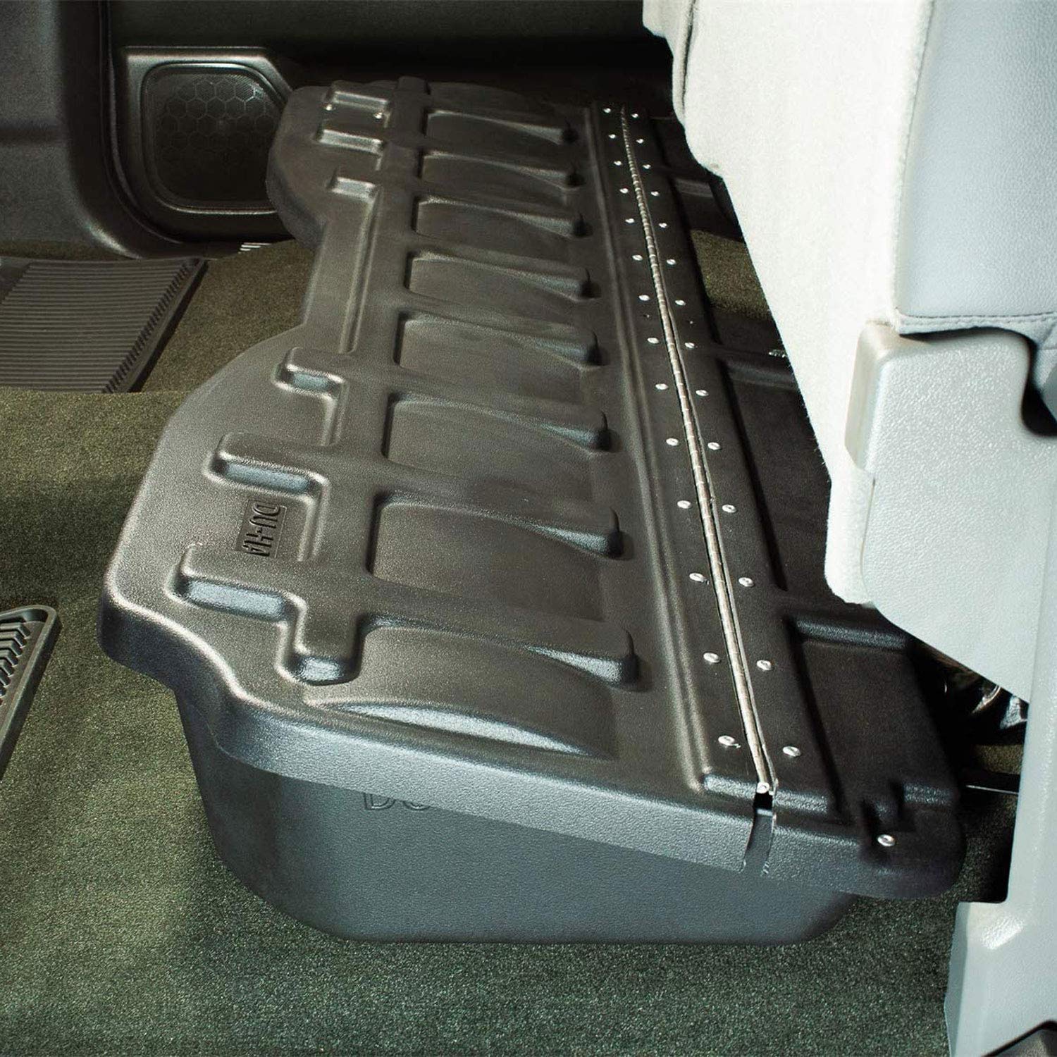 Under Seat Storage DuHa 30120 fits 2019-2026 Ram 1500 Crew Cab New Body Style | Black Heavy Duty Back Seat Organizer | Easy Installation | Seamless Integration