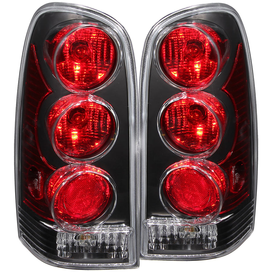 Chevrolet Venture Anzo USA 221017 Black Tail Light Assembly - (Sold in Pairs)