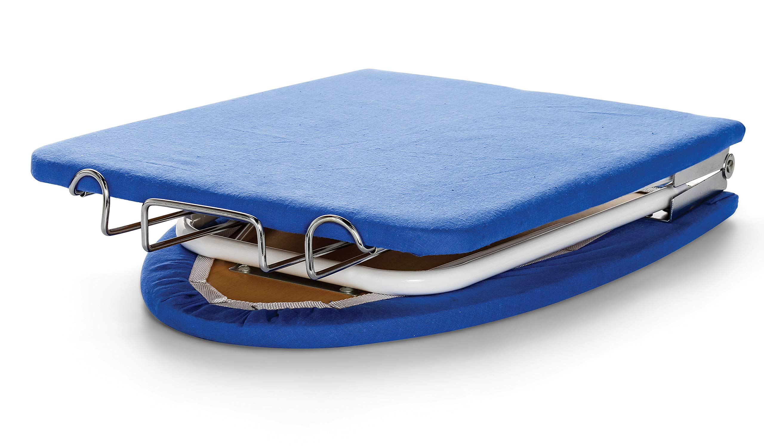 Folding Camco Ironing Board- Folds Easily for Convenient Storage After Each Use Perfect for Traveling, RVs and Campers- (43904), Blue and White