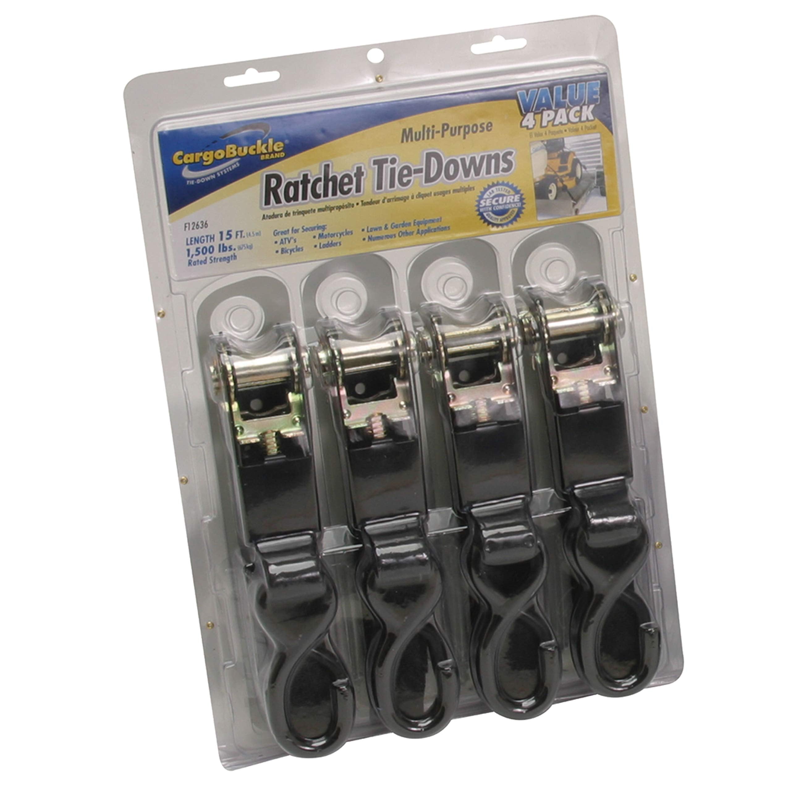 Value Series BoatBuckle F12636 Ratchet Tie-Down