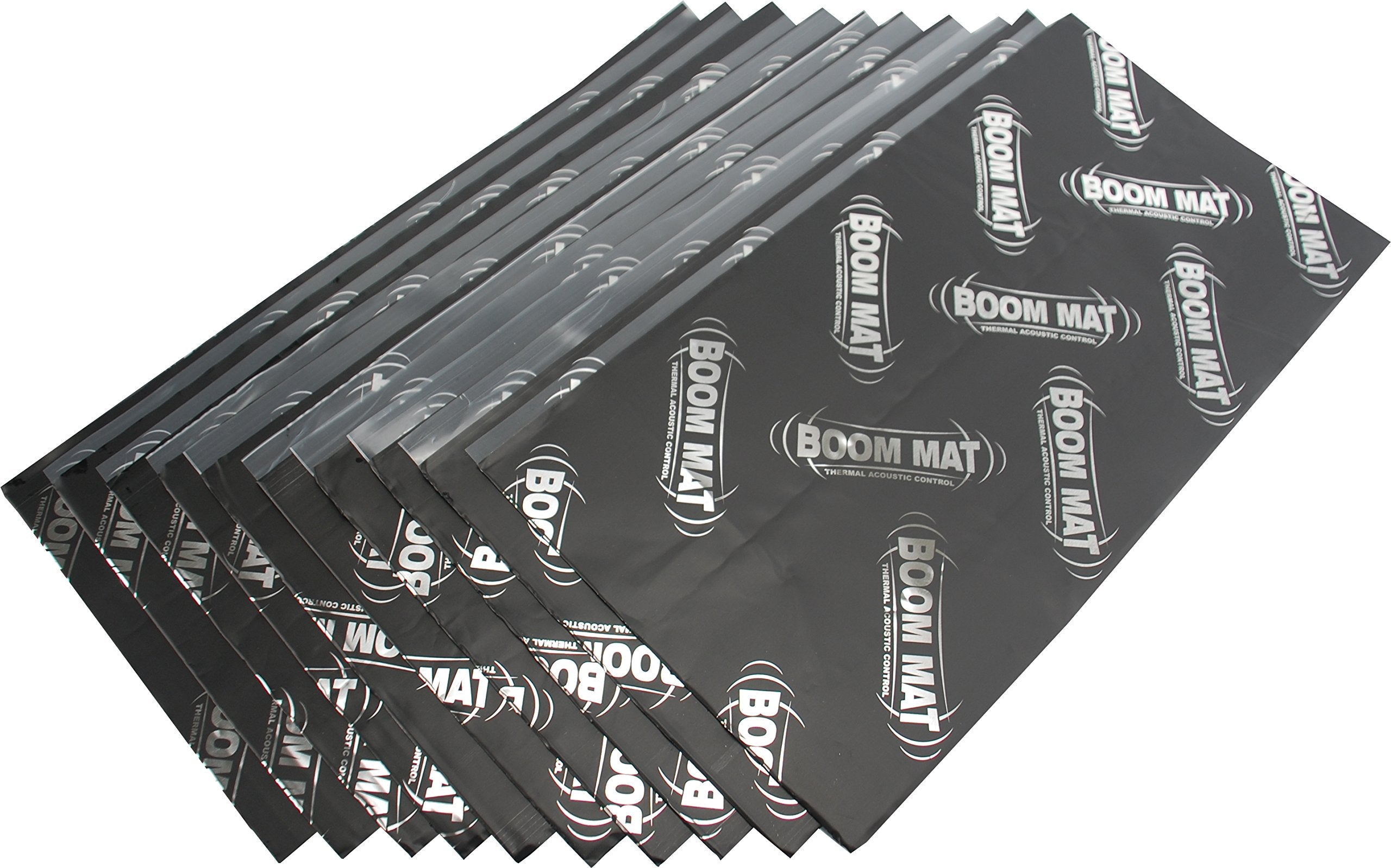 Boom Mat Design Engineering Sound Deadening Material with Adhesive Backing | 2mm 12.5" x 24" (Pack of 10)