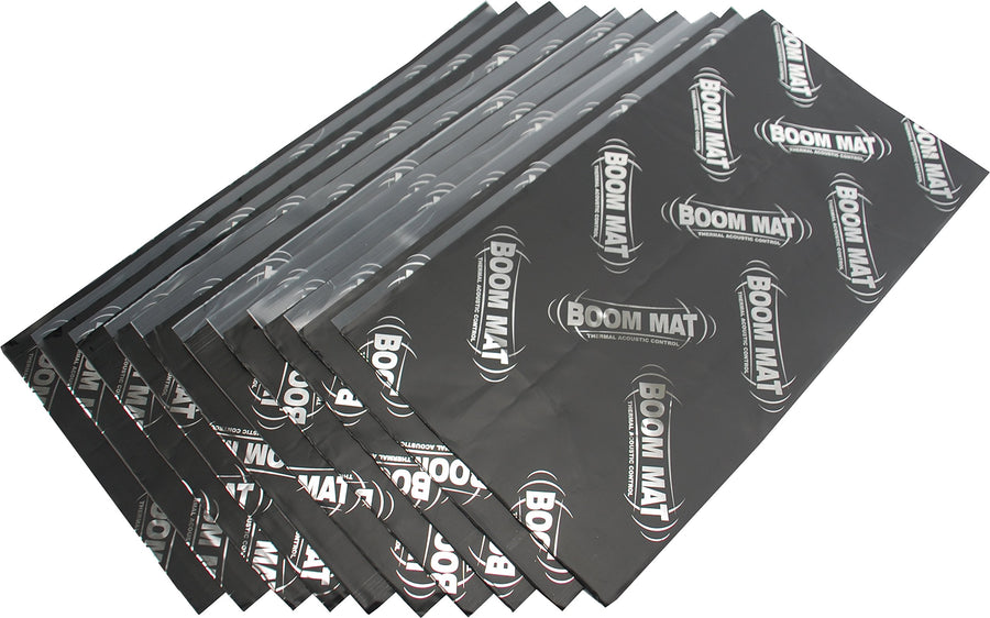 Boom Mat Design Engineering Sound Deadening Material with Adhesive Backing | 2mm 12.5" x 24" (Pack of 10)
