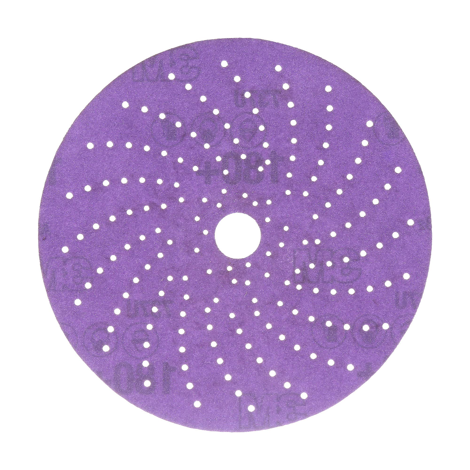 3M Cubitron II Clean Sanding Hookit Abrasive Disc 31374, 6 in, 180+ Grade, Pack of 50 Discs, Virtually Dust-Free, High Performance, Long Lasting, Multi-Hole Pattern, Feather Edging, Stock Removal