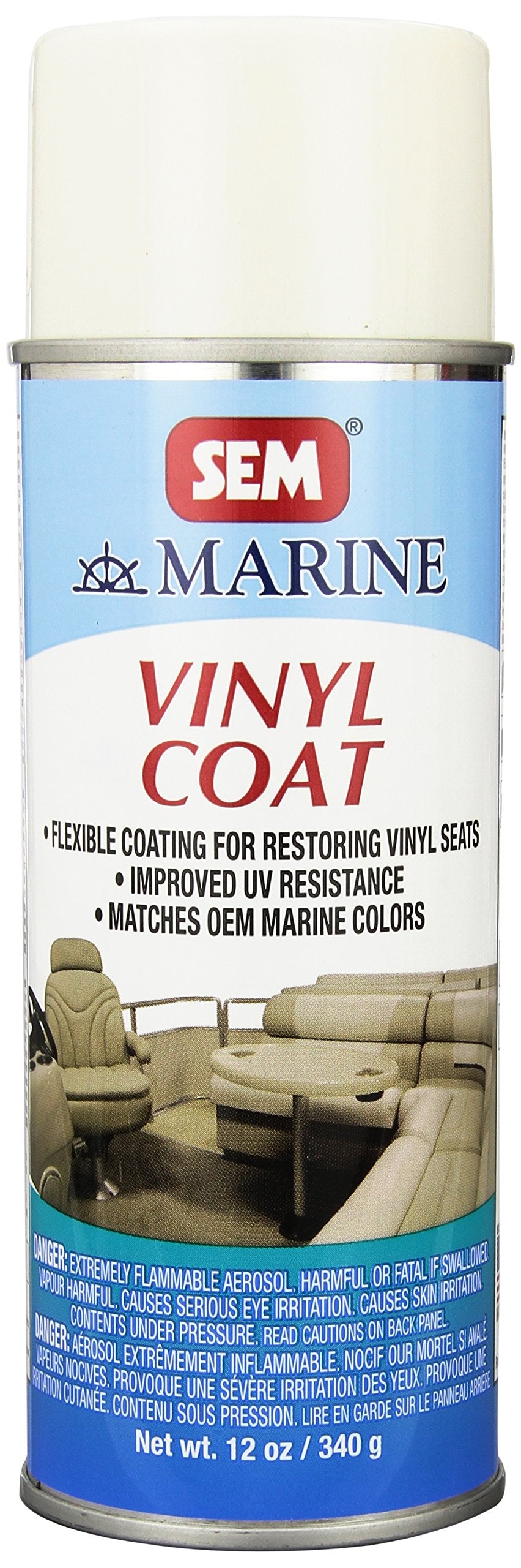 Marine Vinyl Coat SEM M25063 Ranger White - 12 oz.