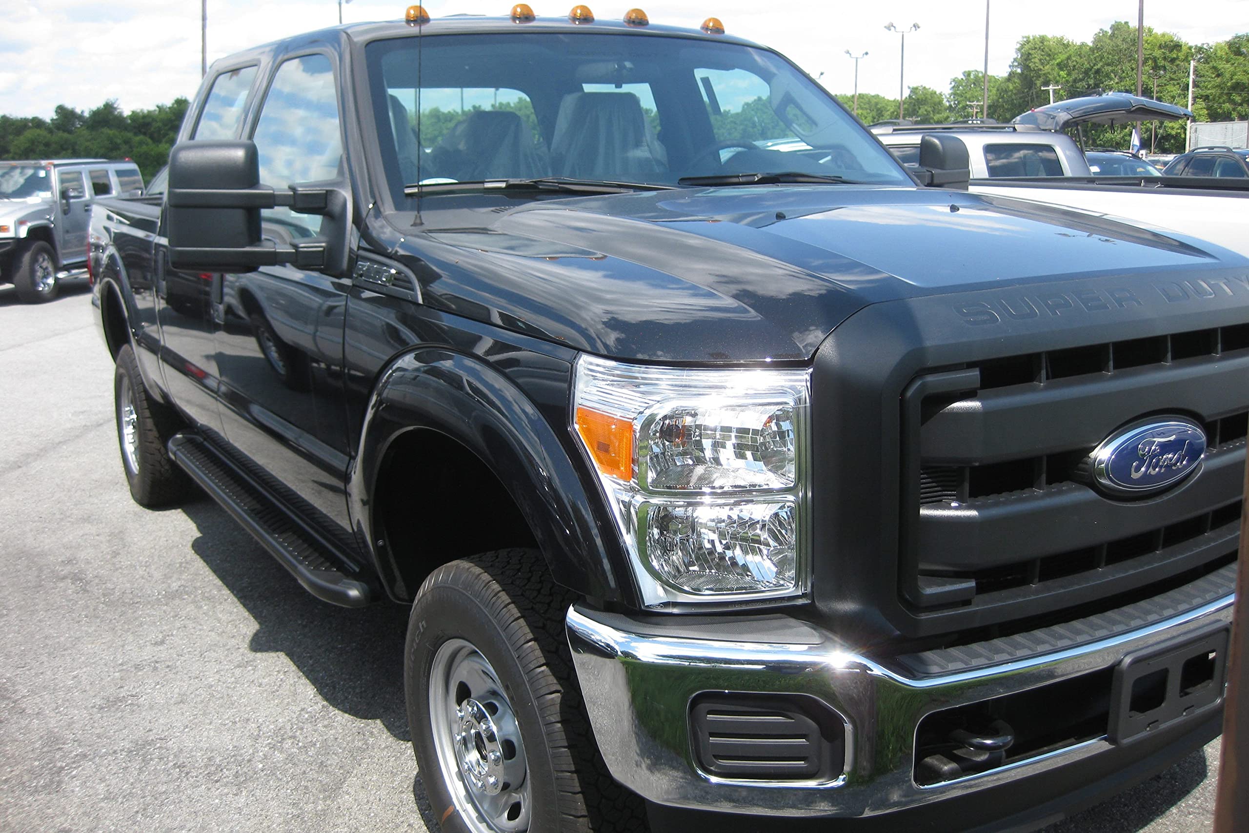 Black RAL-T Romik Running Board for Ford 62351419