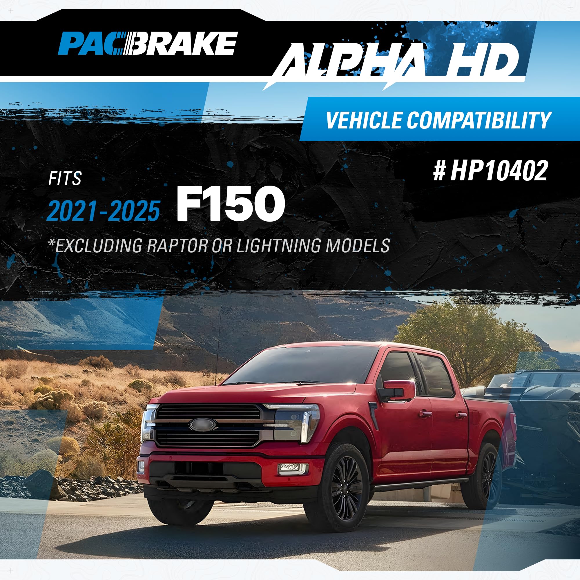 Pacbrake ALPHA HD HP10402 Air Spring Suspension Kit fits 2021-2025 F150 excluding Raptor and Lightning Models | Easy Installation | Precision Laser Cut | Corrosion Resistant Roll Plates