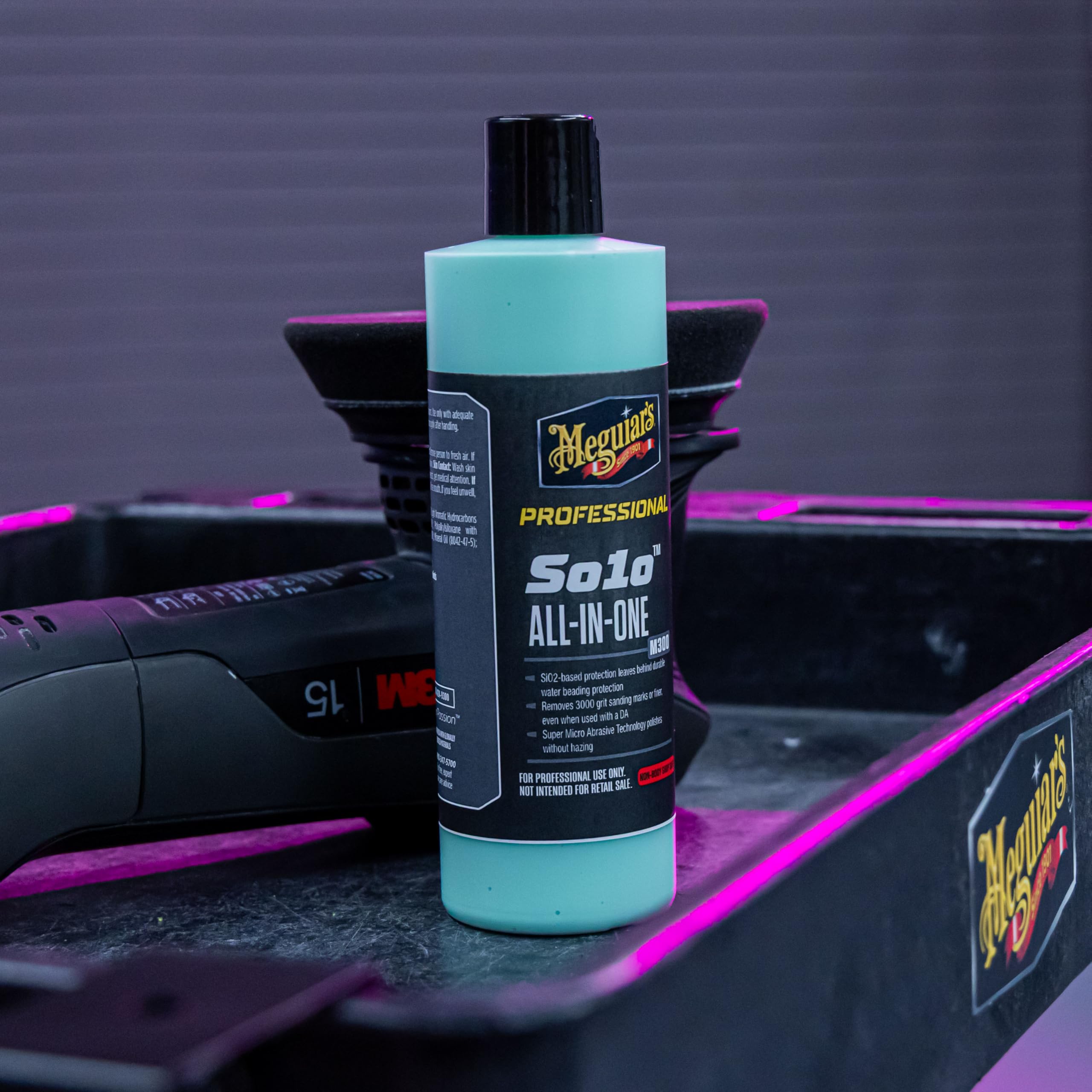 Meguiar's Dispenser Professional Bottle D9916 - Empty Squeeze Bottle with Self-Cleaning Pop Top to Prevent Clogs, Perfect for a Variety of Detailing Products, Refillable Dispenser Bottle, 16 Oz