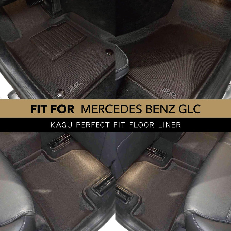 Kagu Floor Mat 3D MAXpider Custom Fit (Black) Compatible with Mercedes-Benz Glc (X254) 2023-2026 - Full Set