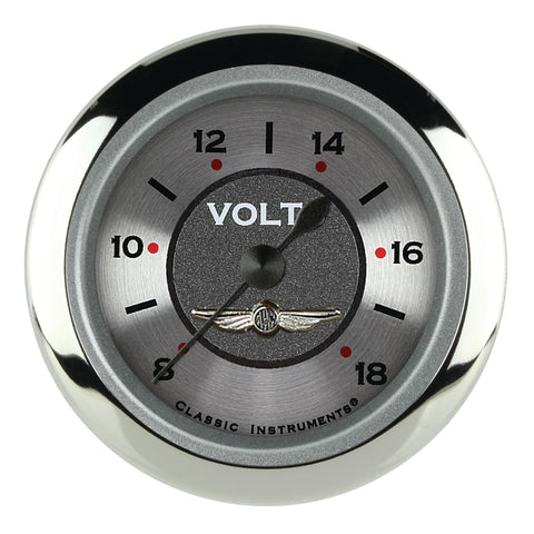 AW130SRC Classic Instruments All American 2 1/8" Volt Gauge Full Sweep