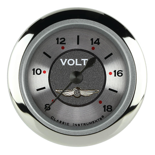 AW130SRC Classic Instruments All American 2 1/8" Volt Gauge Full Sweep