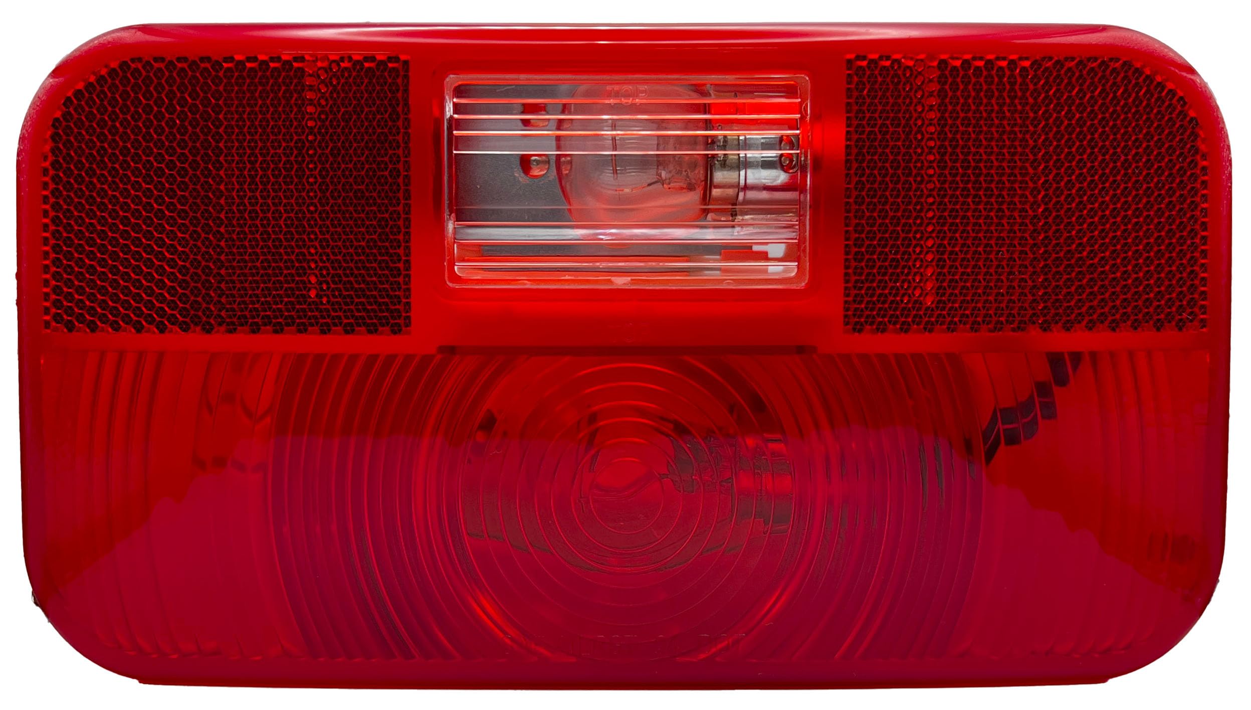 Incandescent Rectangular Tail Light RV Designer L973 with Reflex & Back-up Light, Stop/Turn/Tail, RV w/Reflex, 8.5625″ x 3.125″