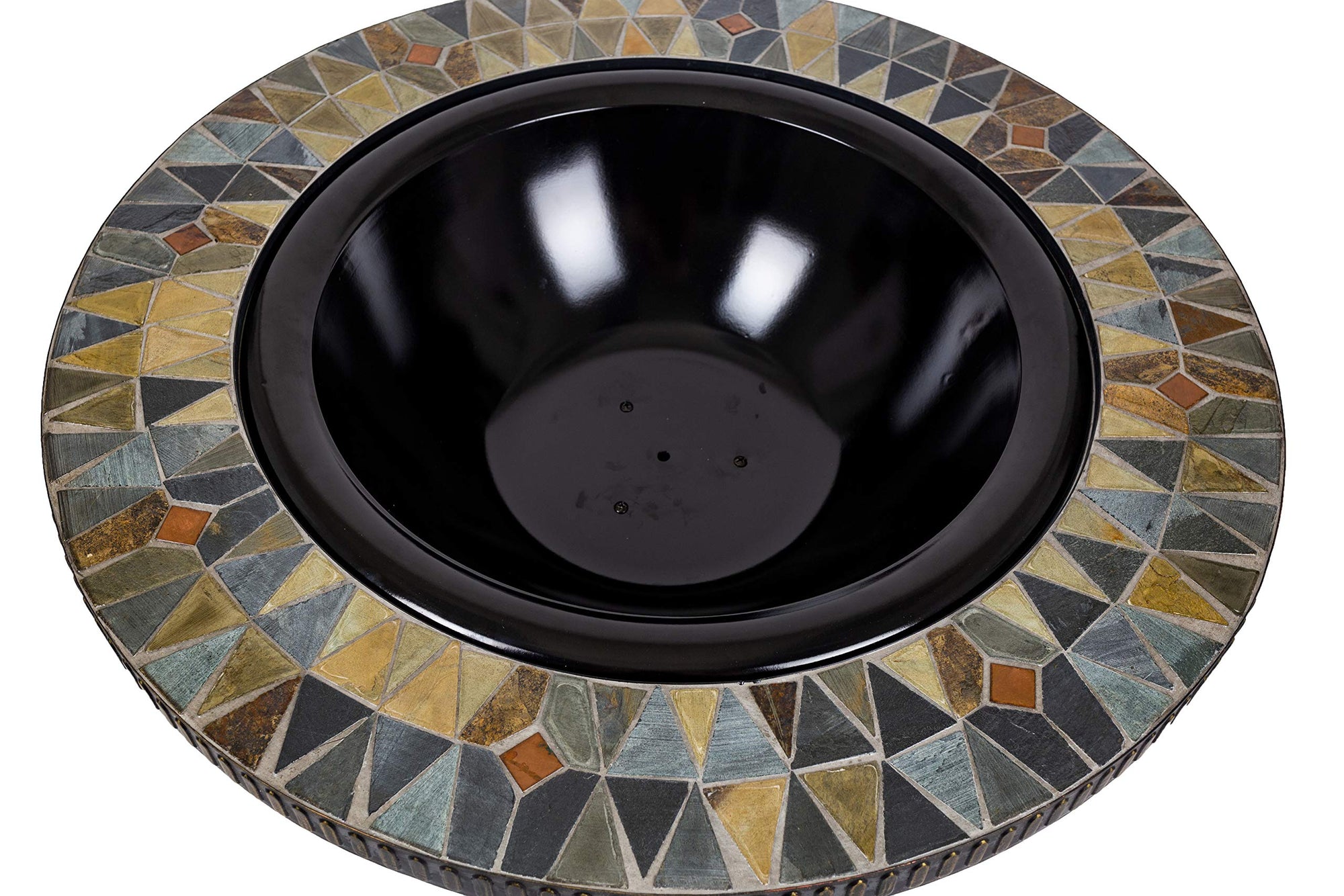 GHP Group Pleasant Hearth OFW088RC fire Pit, Rubbed Gold