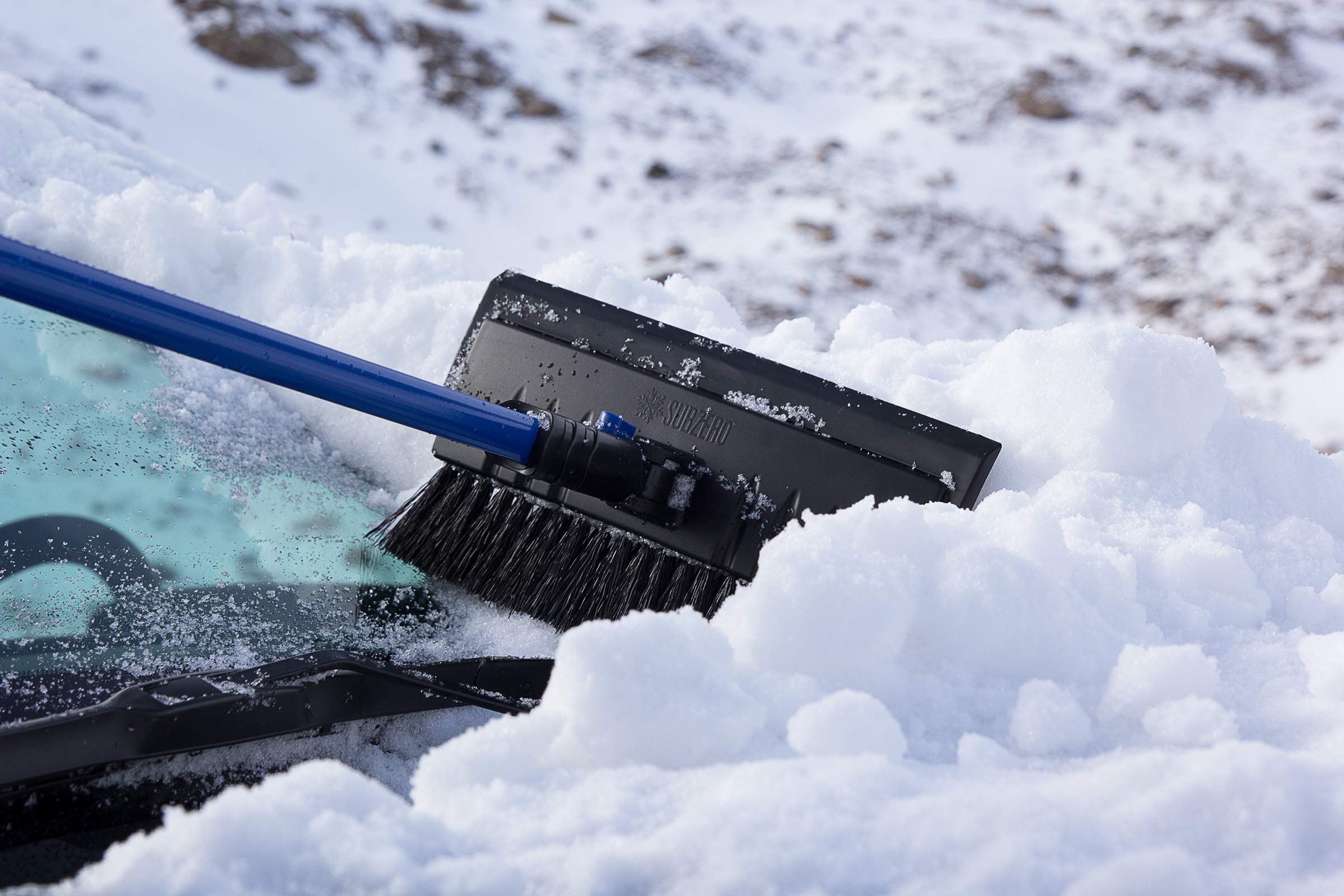 Avalanche Snowbroom SubZero 14015 54" for Truck, Car with Pivoting Brush Head and Squeegee