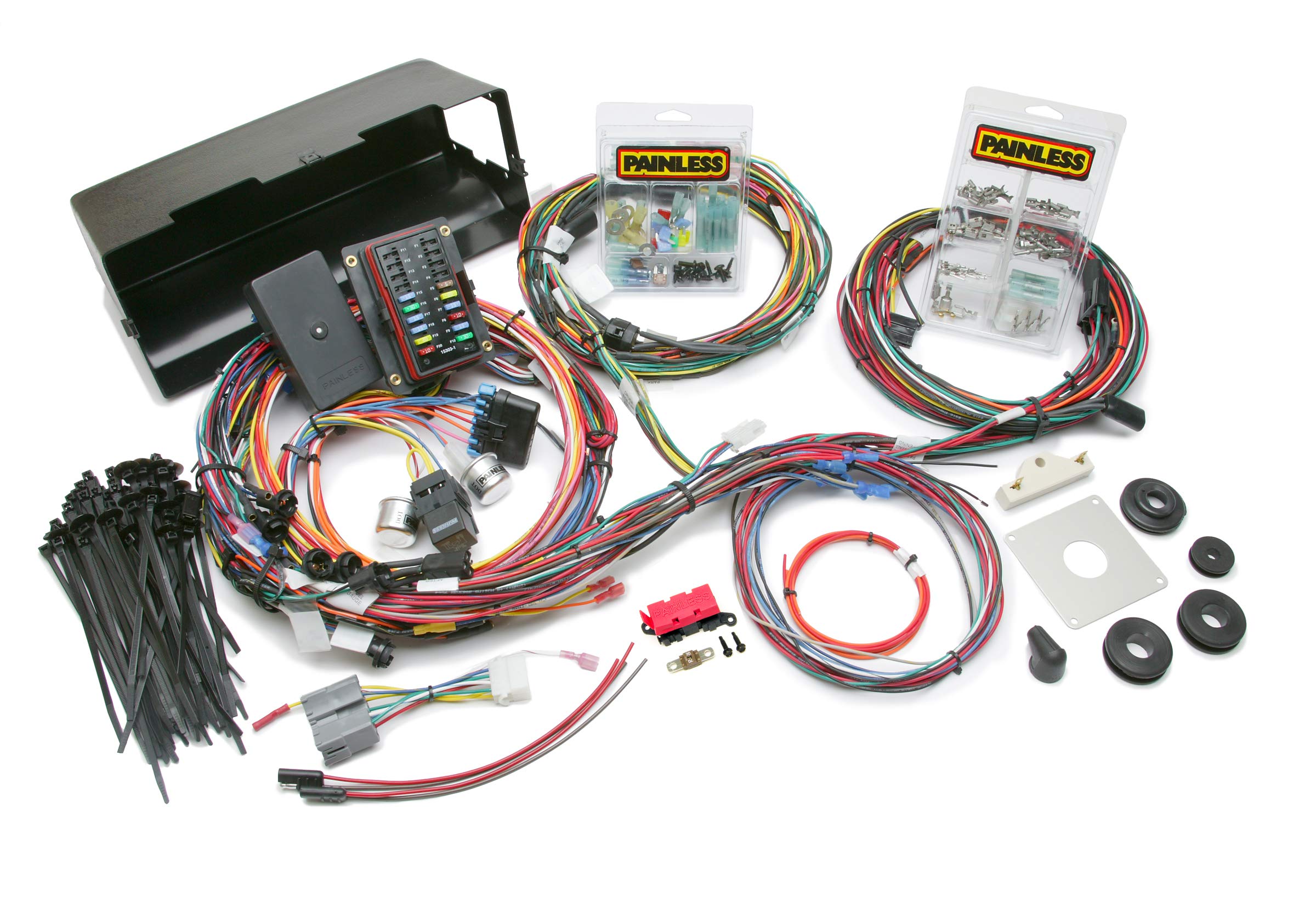 Direct Fit Painless Performance 10114 Chassis Harness w/o switches, fits Ford Bronco 1966-1977, 28 Circuits