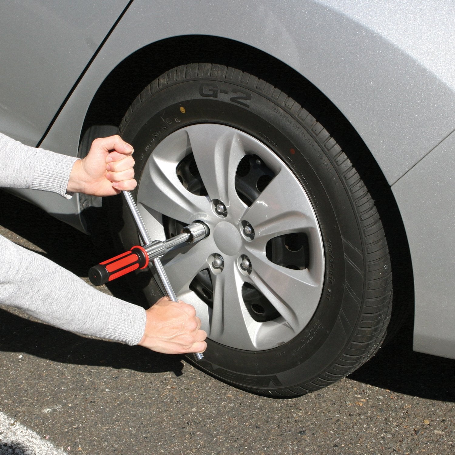W5 Performance Tool SAE Breakdown Compact 4-Way Cross Lug Wrench (11/16, 3/4, 13/16 & 15/16-Inch)
