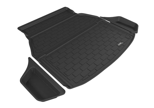 3D MAXpider Kagu Custom Fit Stowable Cargo Liner (Black) Compatible with Acura TLX 2015-2020 - Cargo Liner (3Pcs)