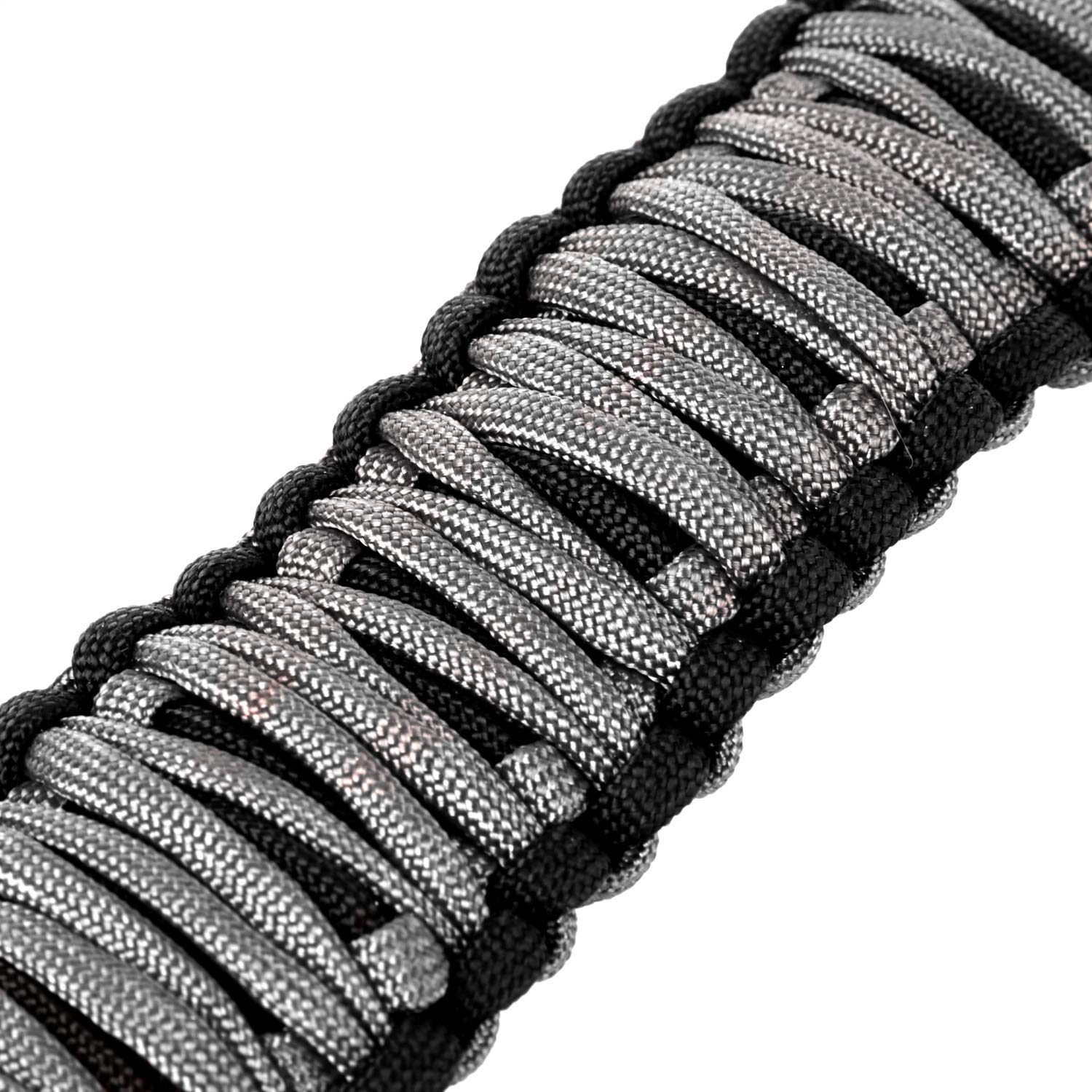 Rugged Ridge | Paracord Grab Handle, A-Pillar/Seat Mounted, Gray | 13305.83 | Fits 2007-2018 Jeep Wrangler JK