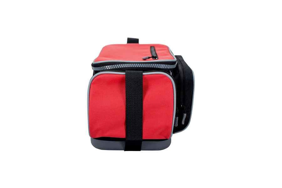 Plano 3600 Weekend Series Deluxe Tackle Case, Medium, Red Fabric, Includes 2 Stowaway Utility Storage Boxes, Soft Fishing Tackle Bag, Premium Storage