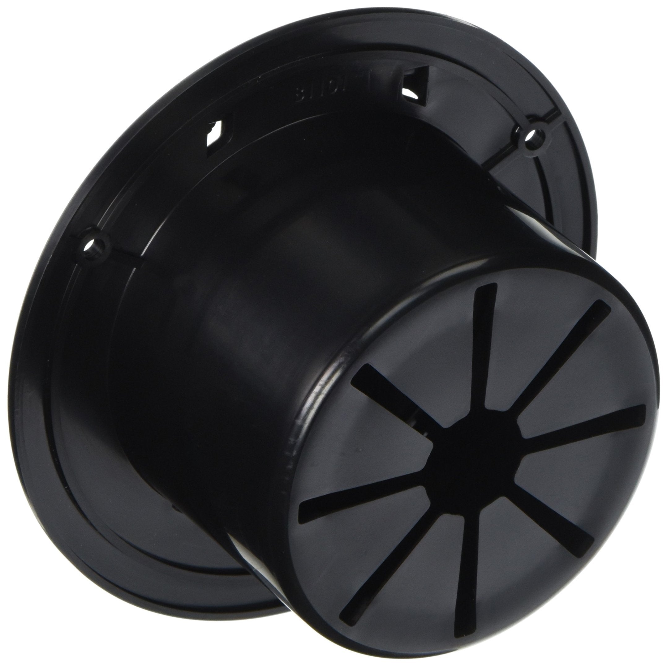 Round RV Designer B113, Electrical Cable Hatch, Deluxe, Replaceable Lid, 5.2 inch Diameter, Black