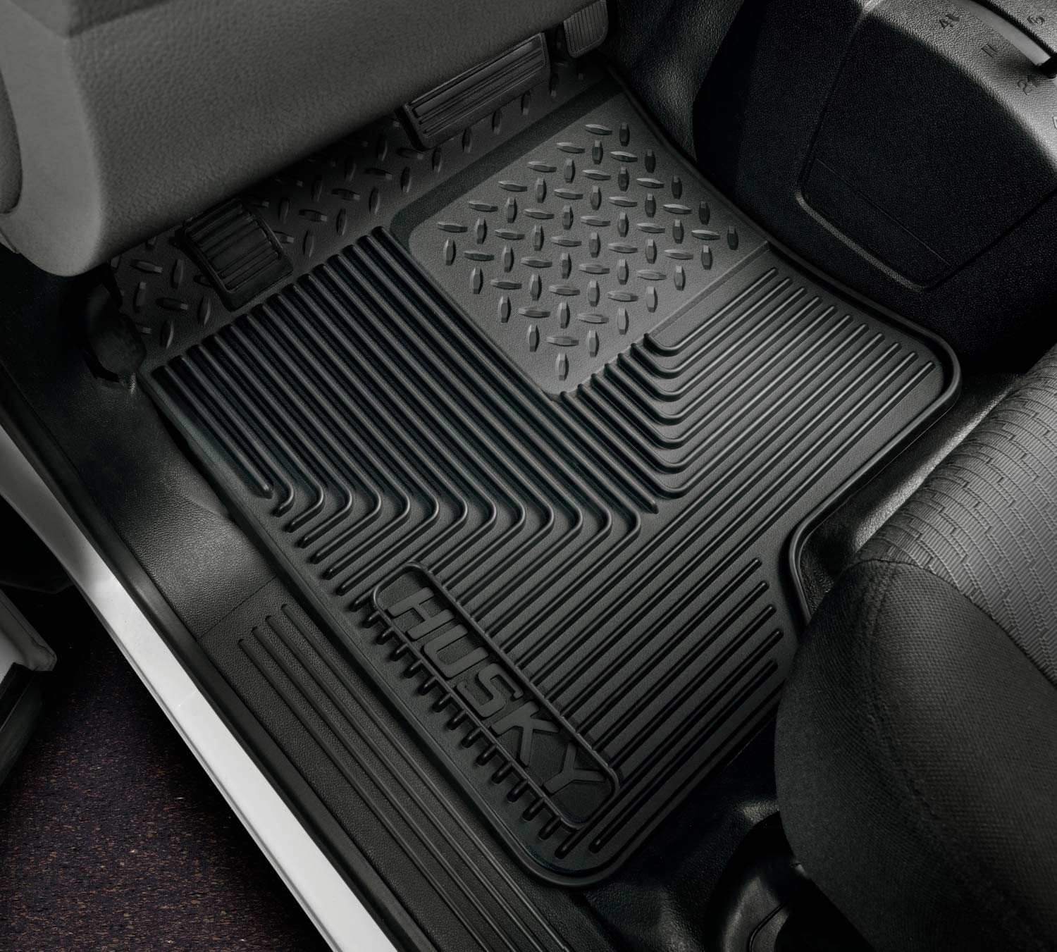Heavy Duty Husky Liners 2nd Or 3rd Seat Floor Mats | 1997-1999 Acurca CL, 2001-2003 Acura CL, 1994-2001 Acura Integra, and More, Black | 52021