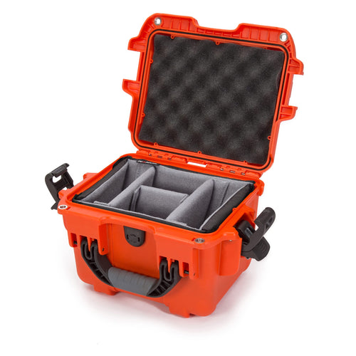 Orange Nanuk 908 Case with Padded Dividers