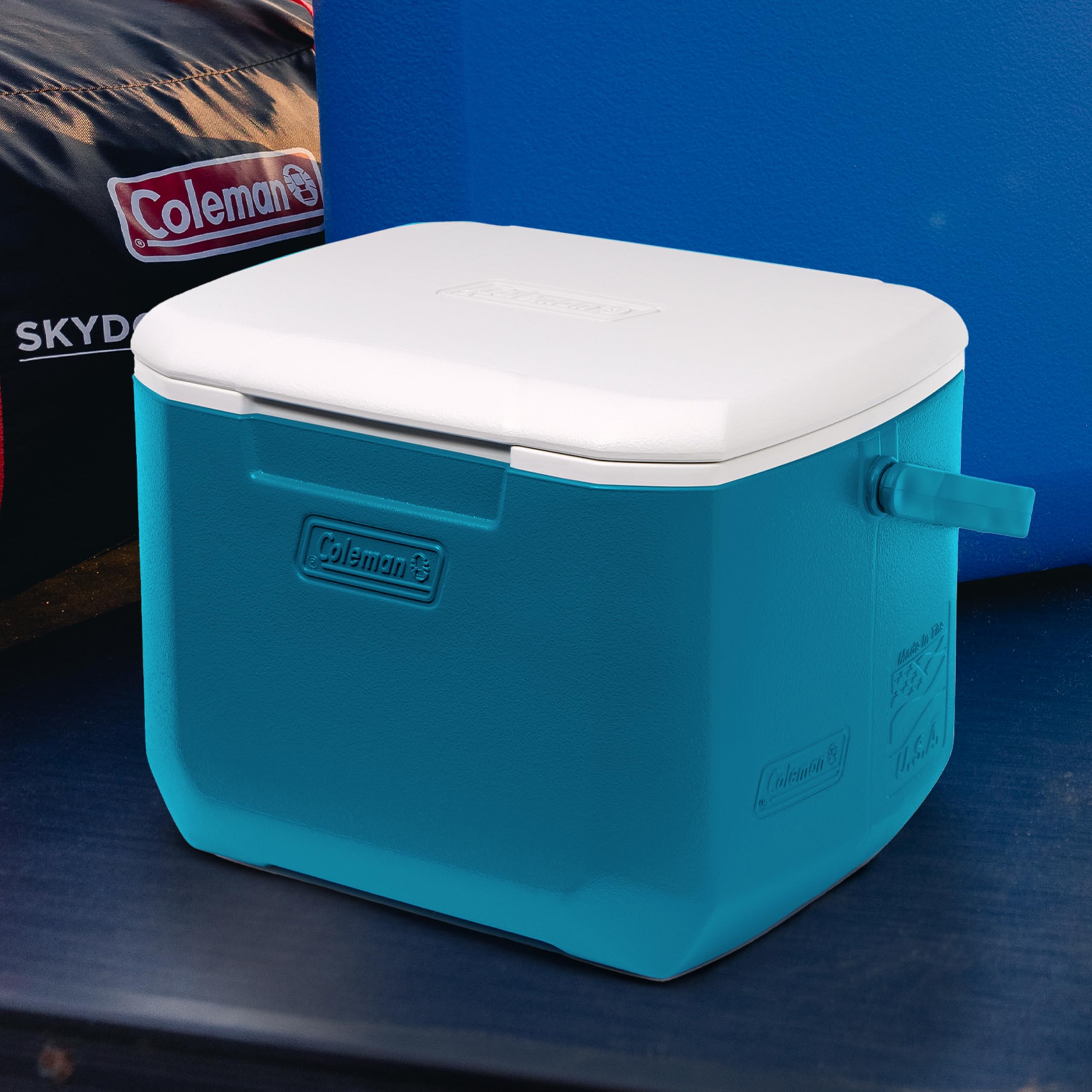 Coleman 16qt Chiller Insulated Portable Cooler with Ice Retention & Large Carry Handle, Made in USA, Great for Camping, Tailgating, Parties, Sports, Concerts, Lunches & More
