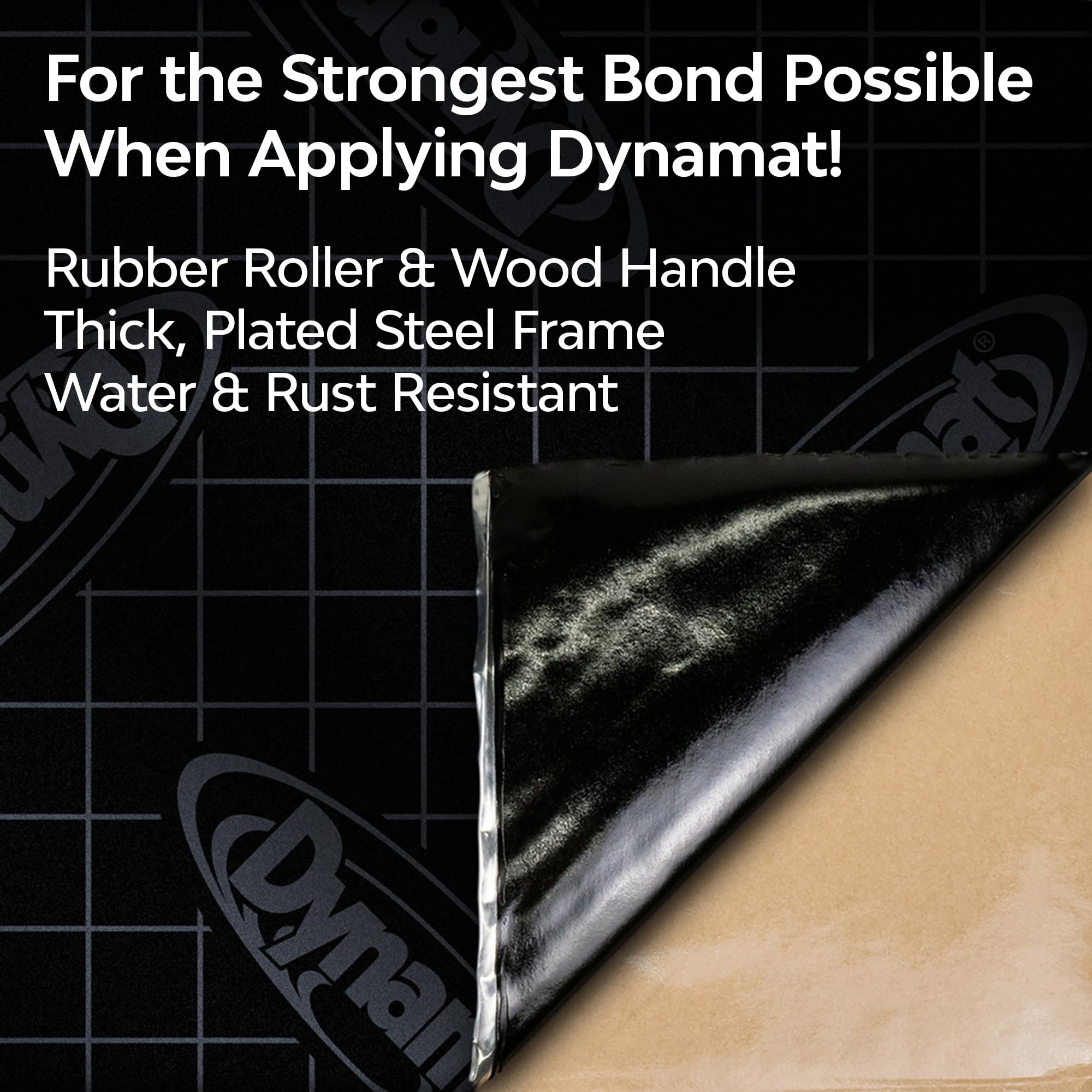 Dynaroller: Dynamat Rubber Roller Tool for Applying Sound Deadening and Car & Home Insulation Material – Achieve Professional-Looking Results with No Air Bubbles – Made in The USA