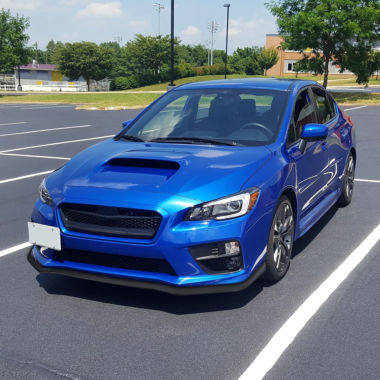 3PC Spec-D Tuning Black Front Bumper Lip Compatible with 2018-2021 Subaru WRX/STI