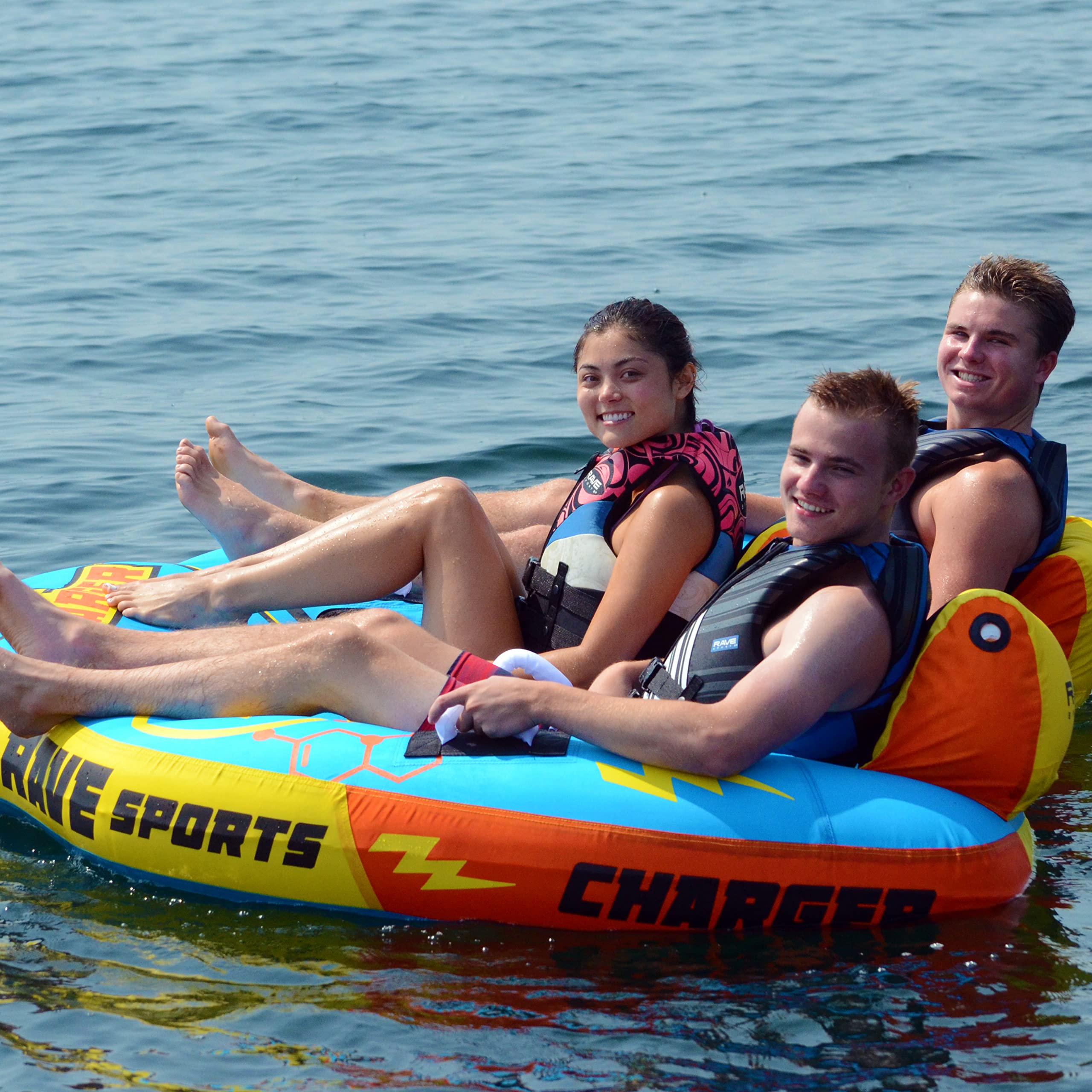 3 Person RAVE Sports Charger Towable, Blue