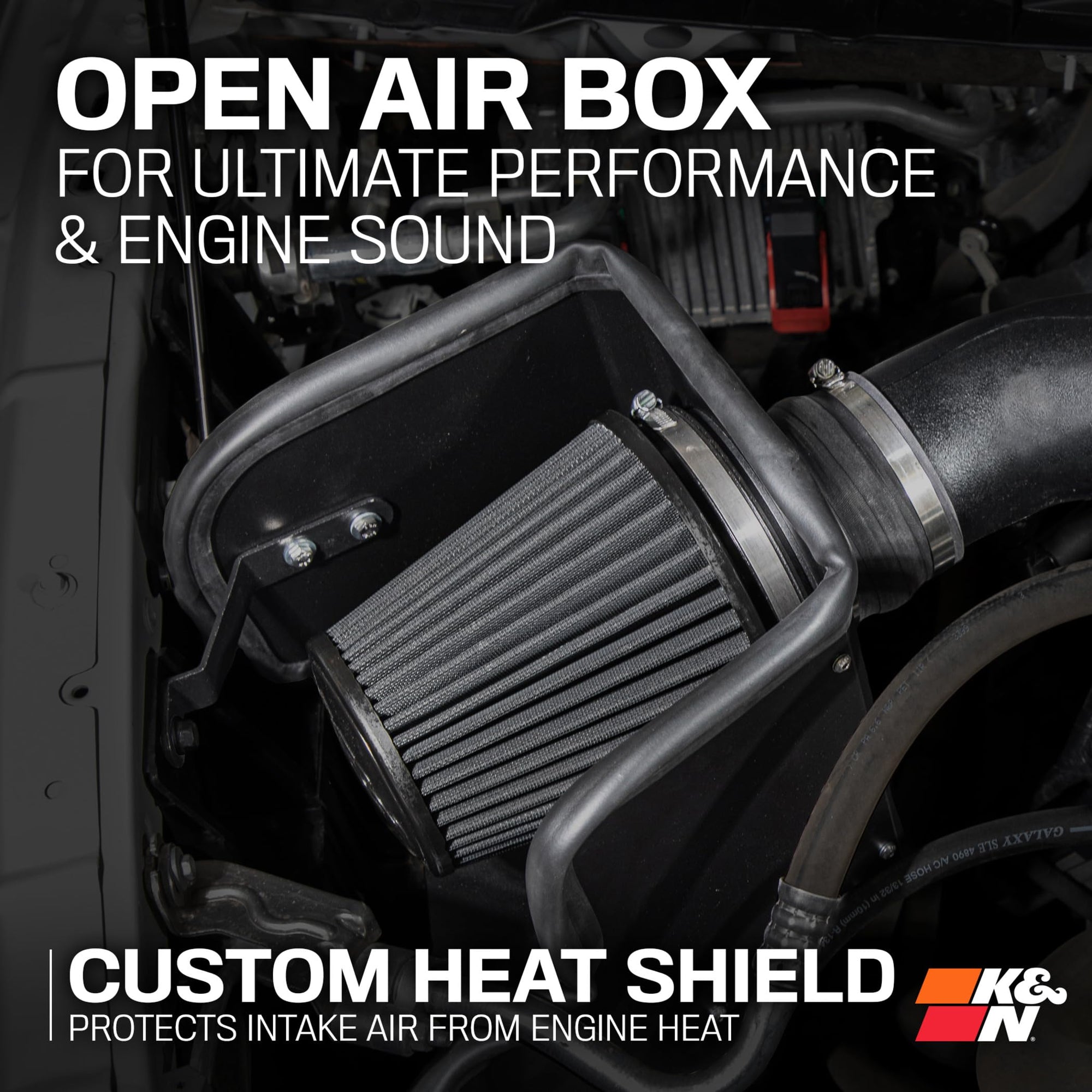 Cold Air Intake System K&N: Dry-Flow Air Filter, Increase Performance & Towing: Compatible with 2009-2023 RAM/DODGE 1500 Classic, 1500, 2500, 3500, 30-1561