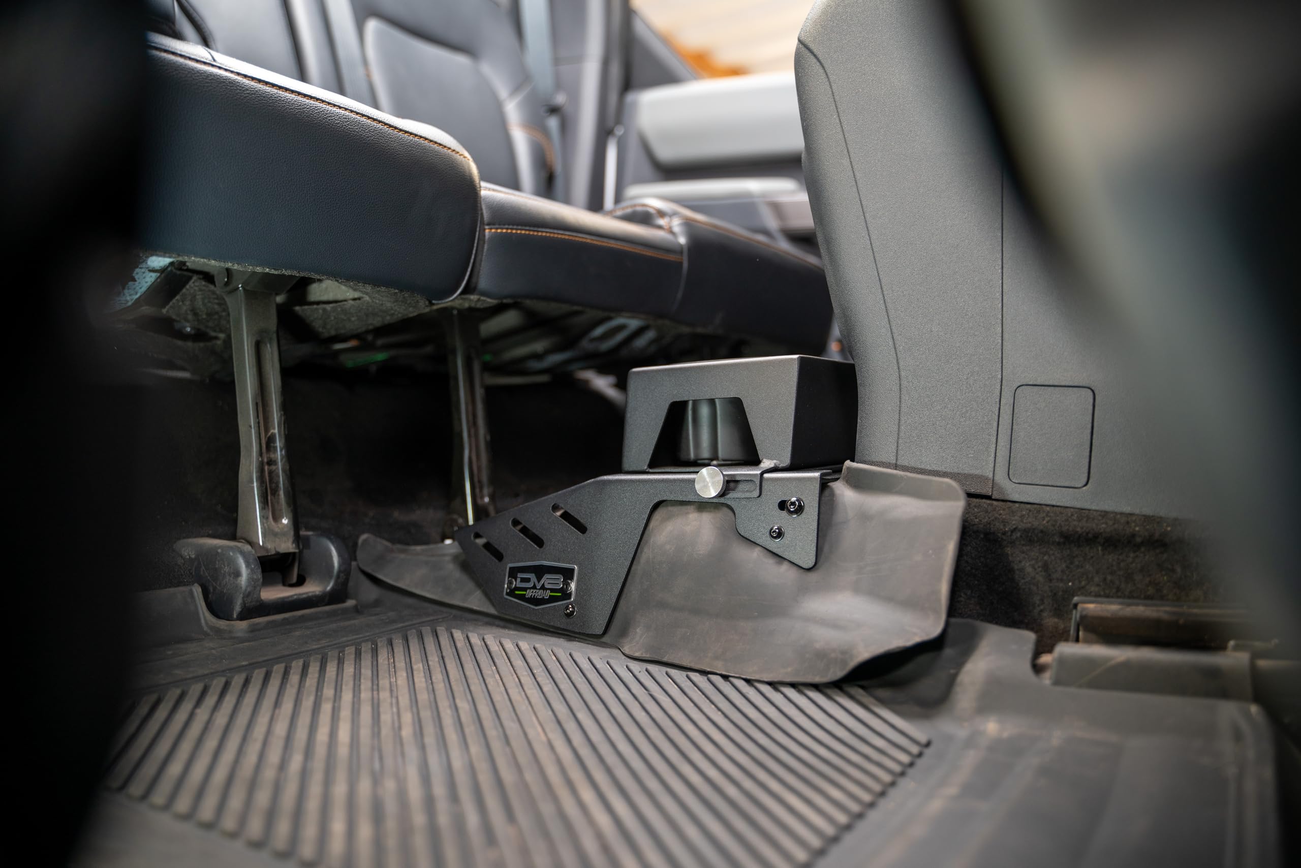 Rear Seat Cup Holder and Molle Panels DV8 Offroad for 2021-2025 Ford Bronco | Fits Various Sized Bottles, Cans, and Cups | Molle Accessory Compatible | Mount Quick Access Gear | Powder Coated Finish
