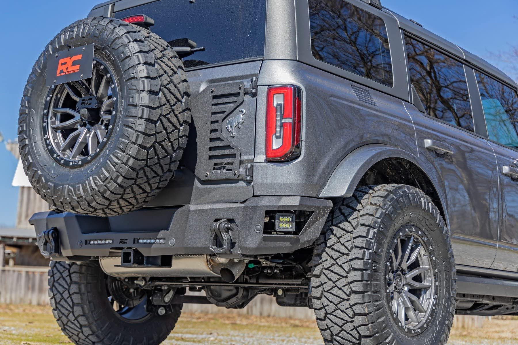 Rough Country Heavy Duty Rear Bumper for 2021-2024 Ford Bronco - 51090