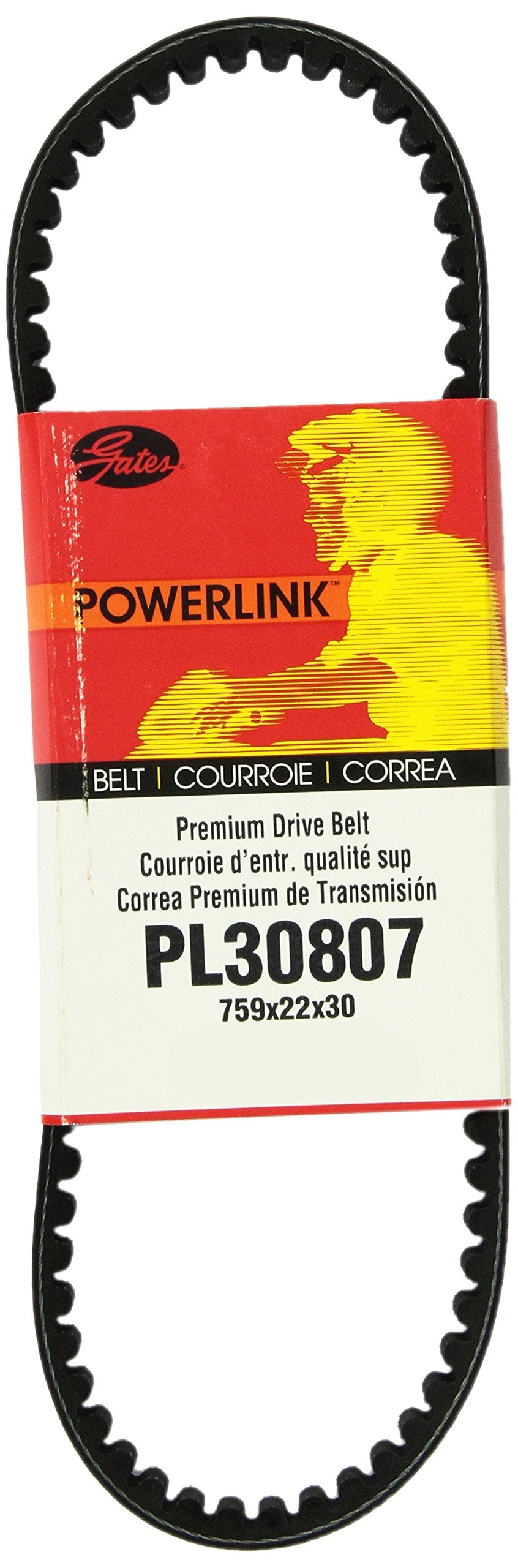 Gates Premium PowerLink Continuously Variable Transmission (CVT) Scooter Belt PL30807