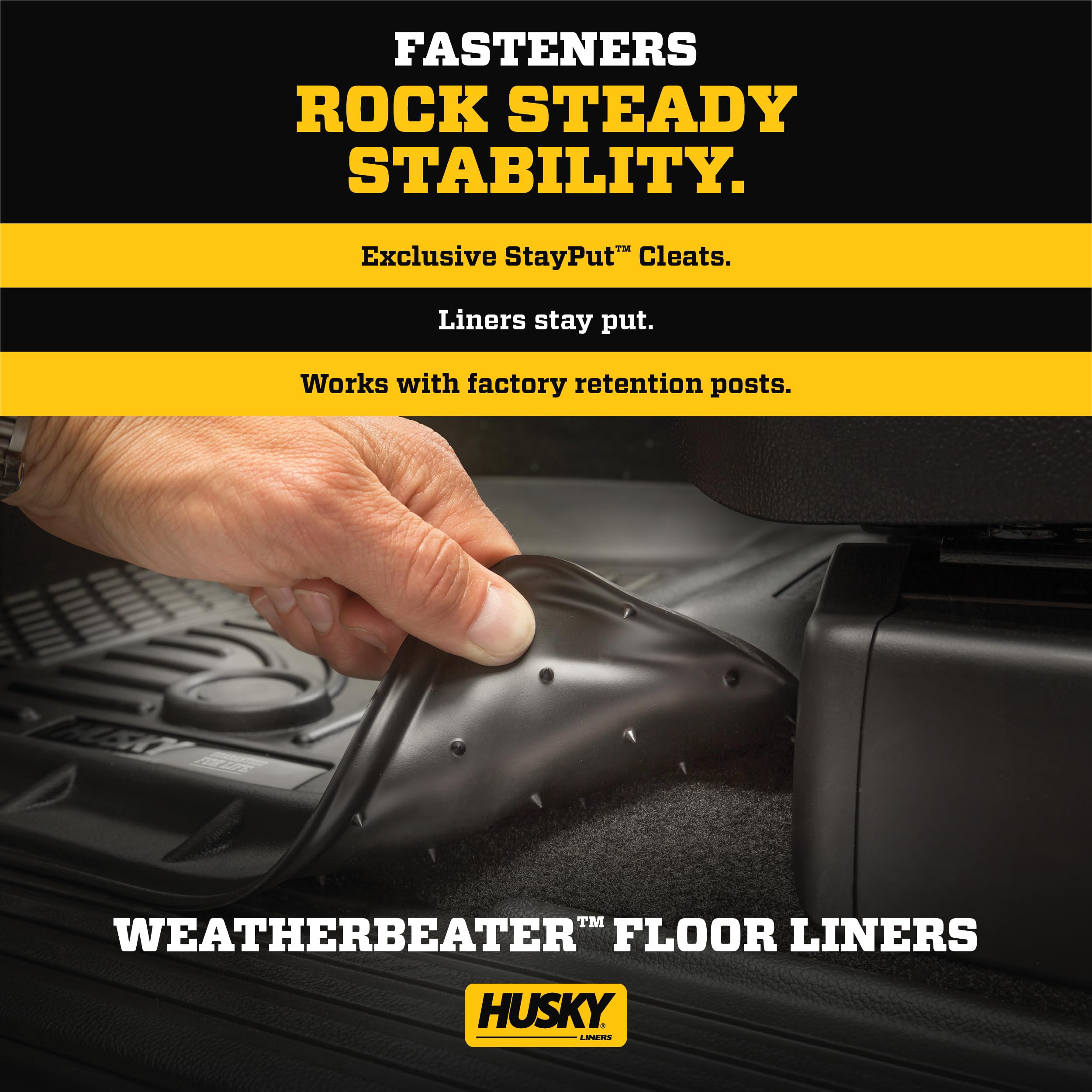 Weatherbeater Husky Liners | Fits 2011-2020 Toyota Sienna w/Out Power Folding 3rd Row - Cargo Liner - Grey | 44042