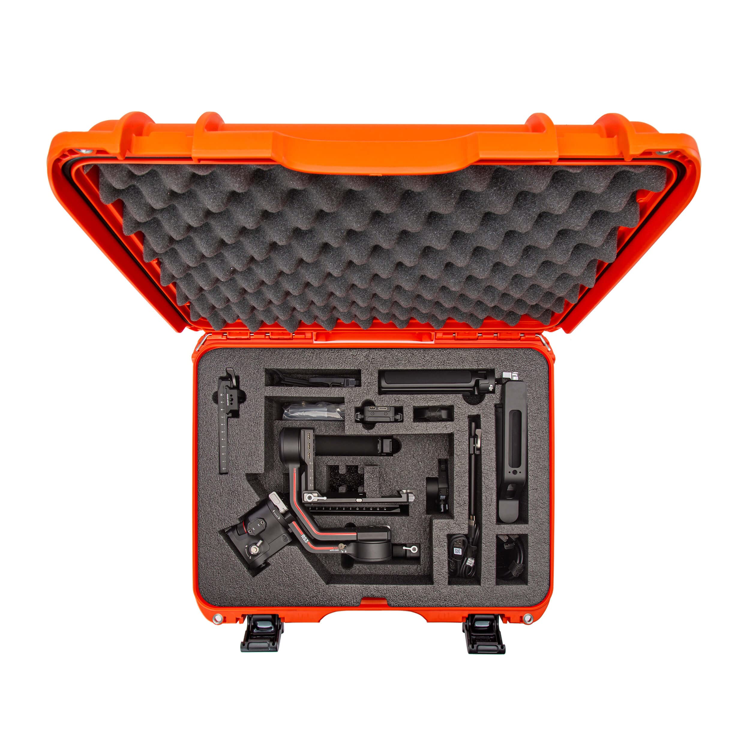 Waterproof Nanuk 930 Hard Case with Foam Insert for DJI RS 3/RS 3 Pro Combo, Orange