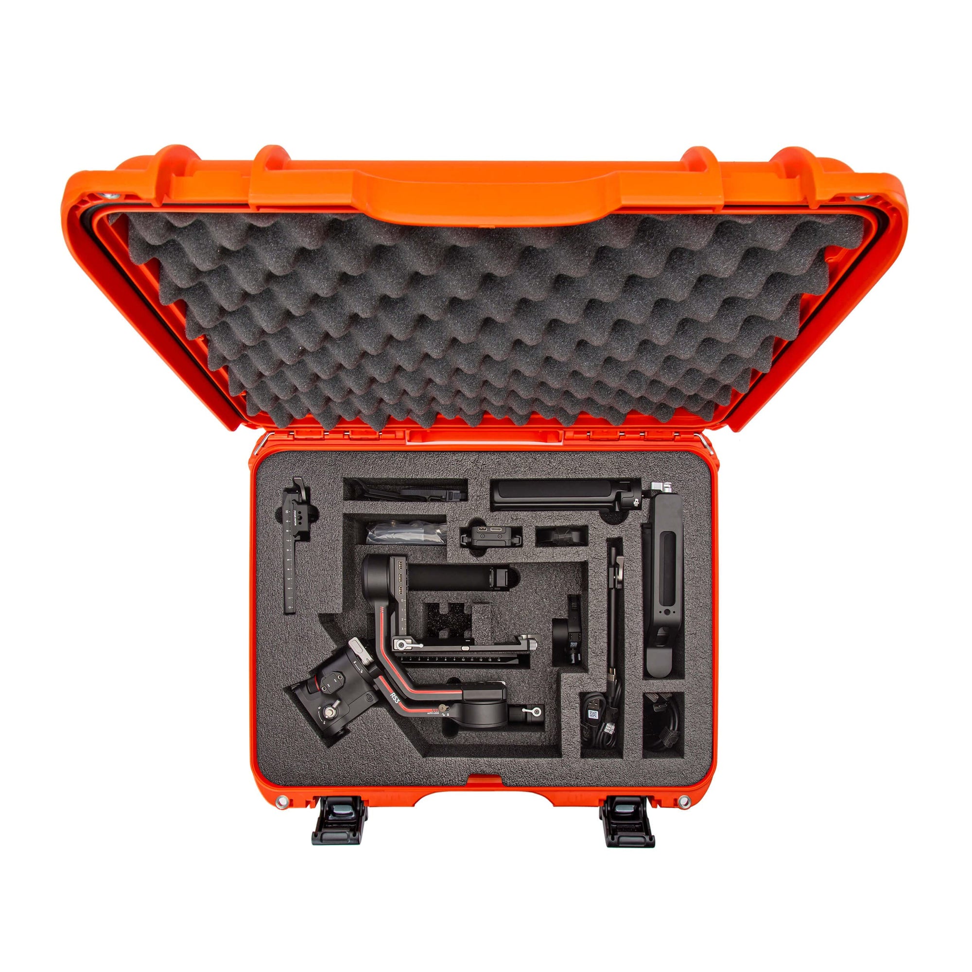 Waterproof Nanuk 930 Hard Case with Foam Insert for DJI RS 3/RS 3 Pro Combo, Orange
